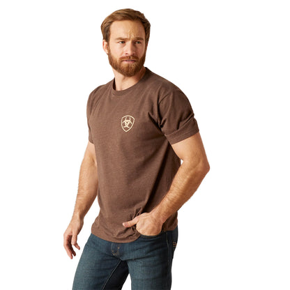 Ariat Western Wheat Brown Heather Short Sleeve