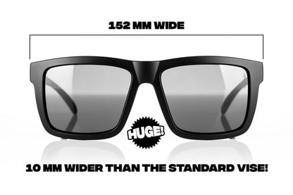 XL VISE Z87 SUNGLASSES BLACK FRAME: BLACK LENS Polarized