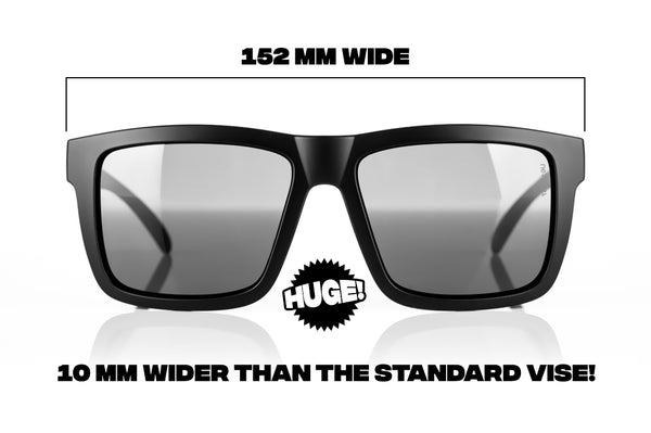 Xl Vise Z87 Sunglasses Black Frame: Black Lens Polarized