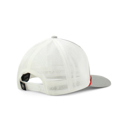 Ariat Putty and White with White Rubber Diamond Logo Patch Cap