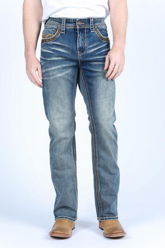 Vaqueros de corte de bota Holt Slim