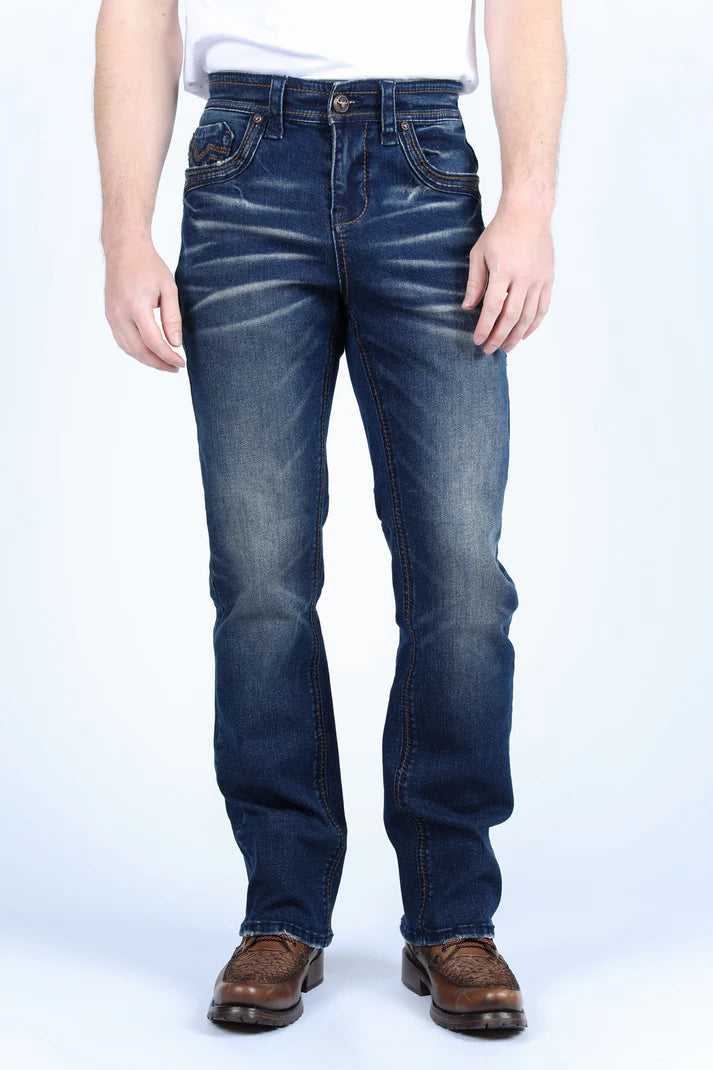 Vaqueros de corte de bota Holt Slim