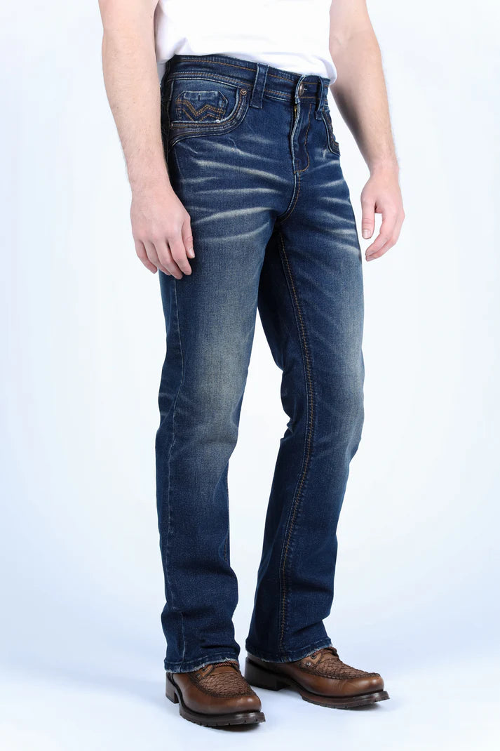 Vaqueros de corte de bota Holt Slim