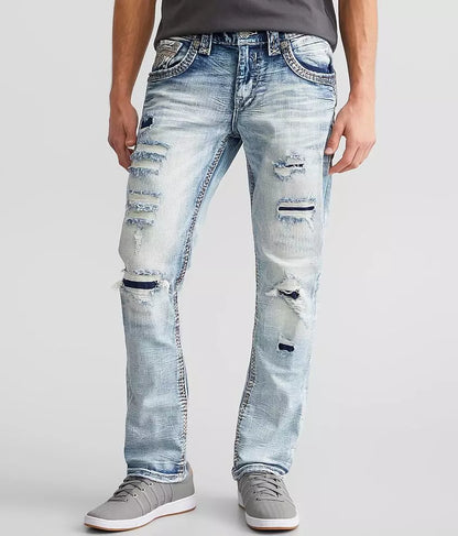 Oscar Alt Straight Rock Revival Jeans