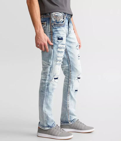 Oscar Alt Straight Rock Revival Jeans