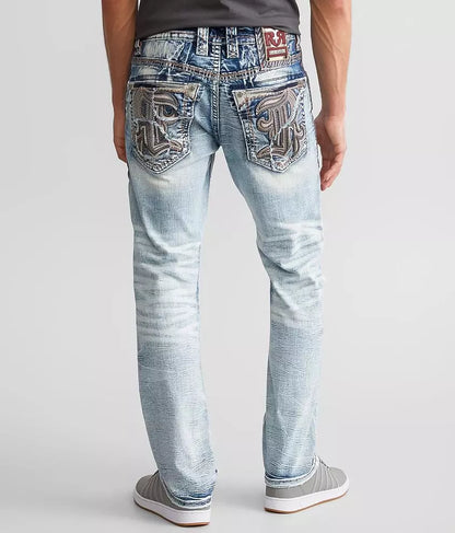 Oscar Alt Straight Rock Revival Jeans