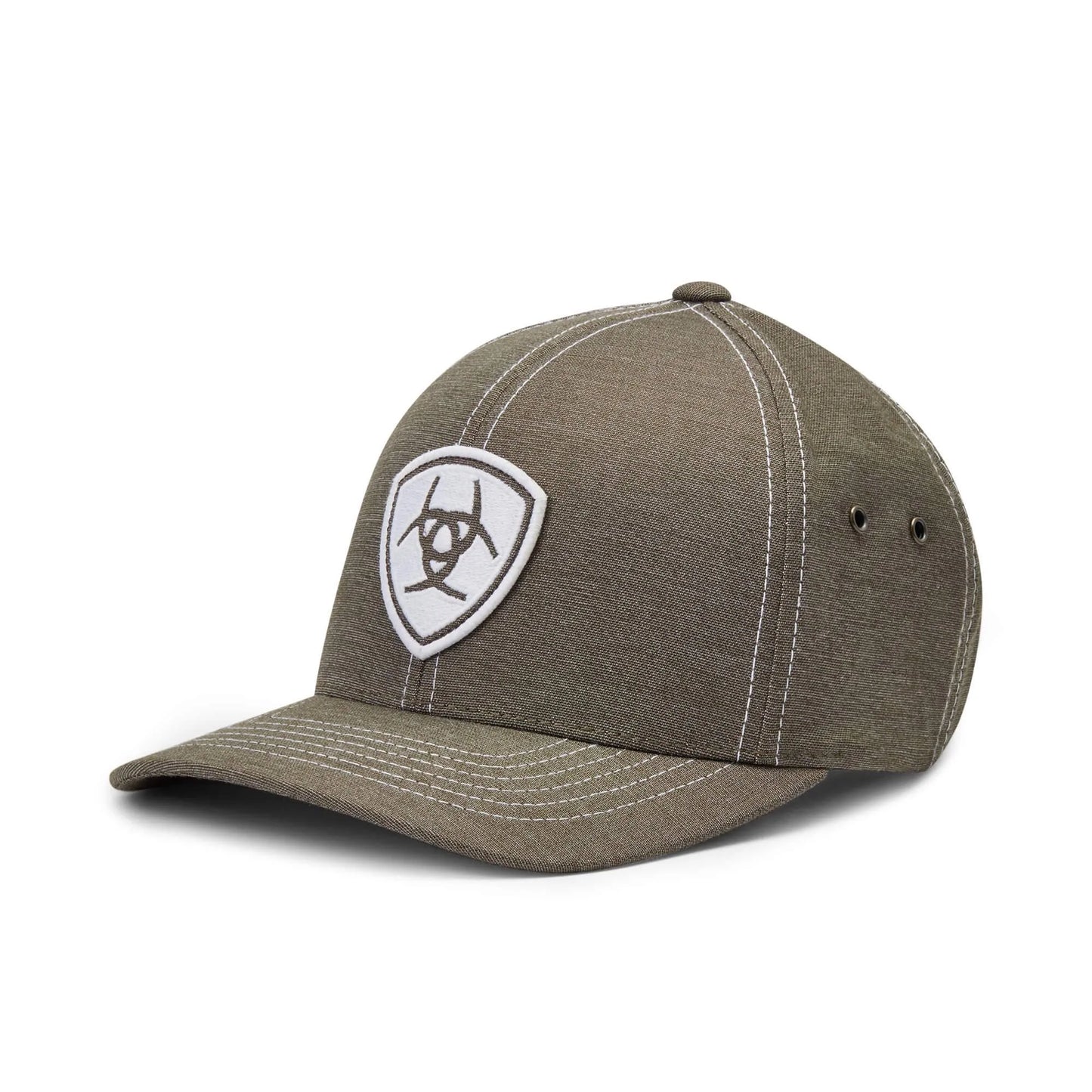 ARIAT GREY EMBROIDERED LOGO BASEBALL CAP