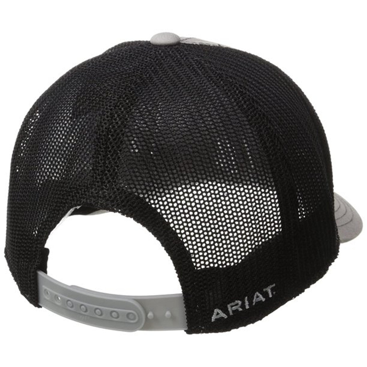 ARIAT GREY/BLACK OFFSET LOGO CAP