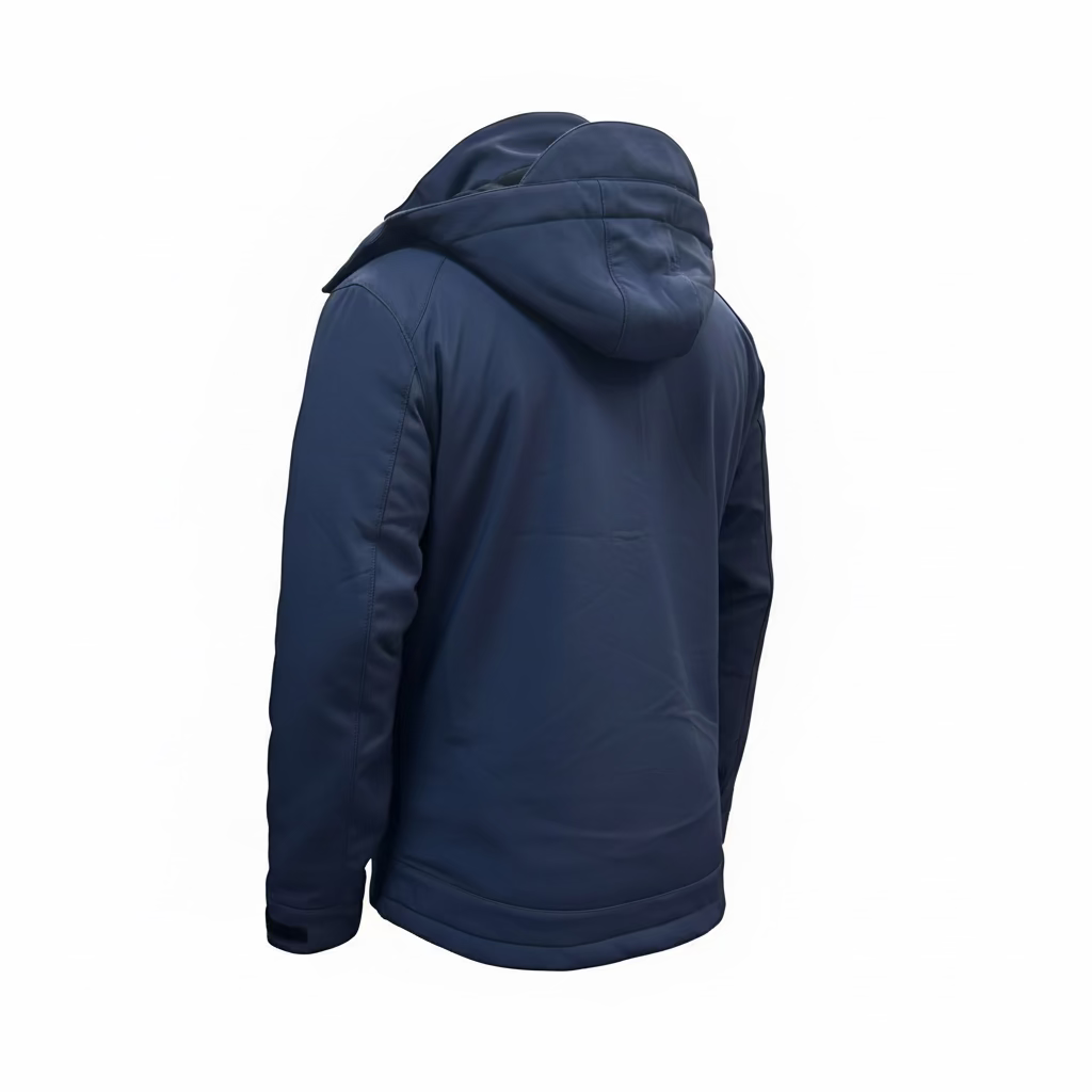 Platini Men’s Navy Jacket back view in navy