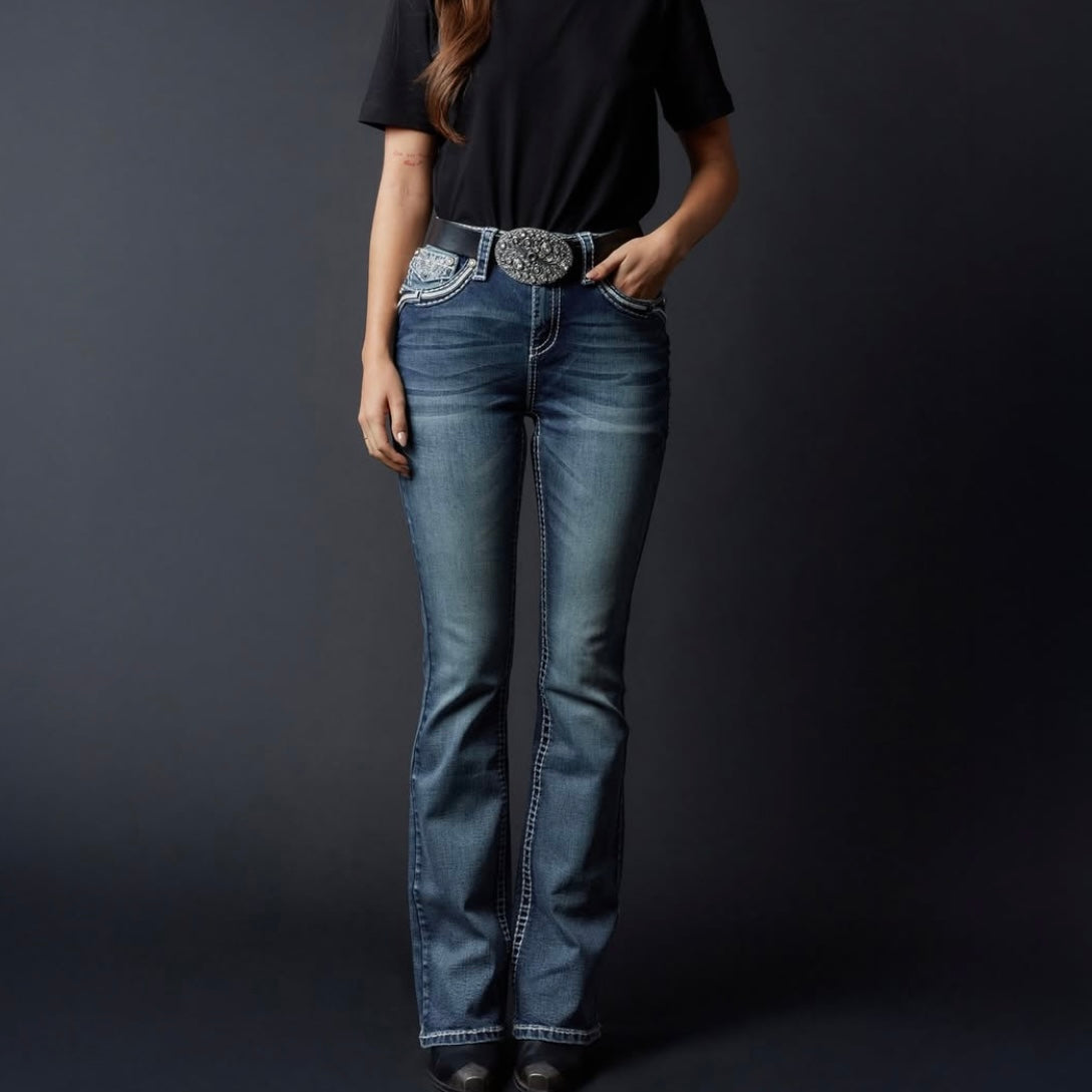 Embellished Bootcut Jeans