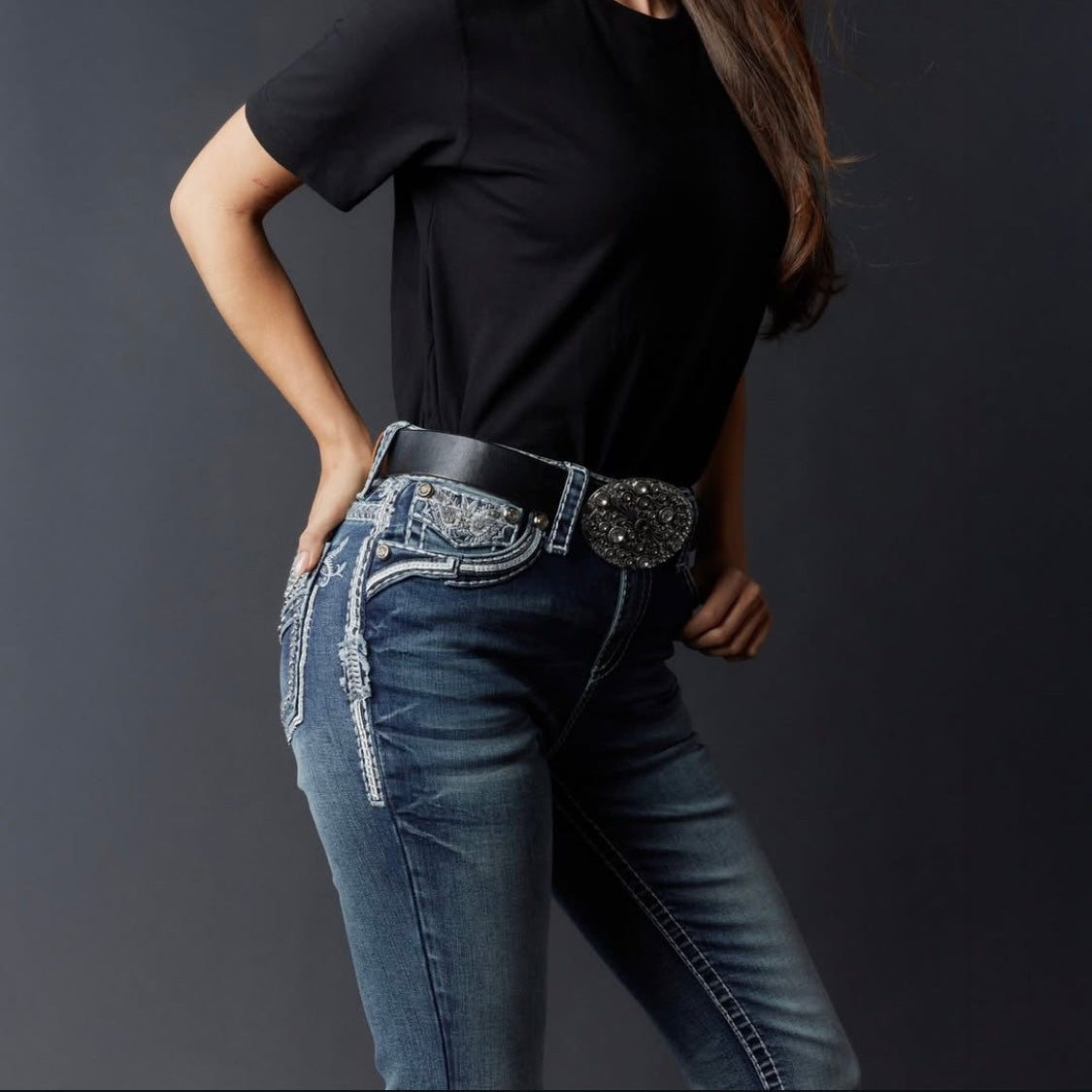 Embellished Bootcut Jeans