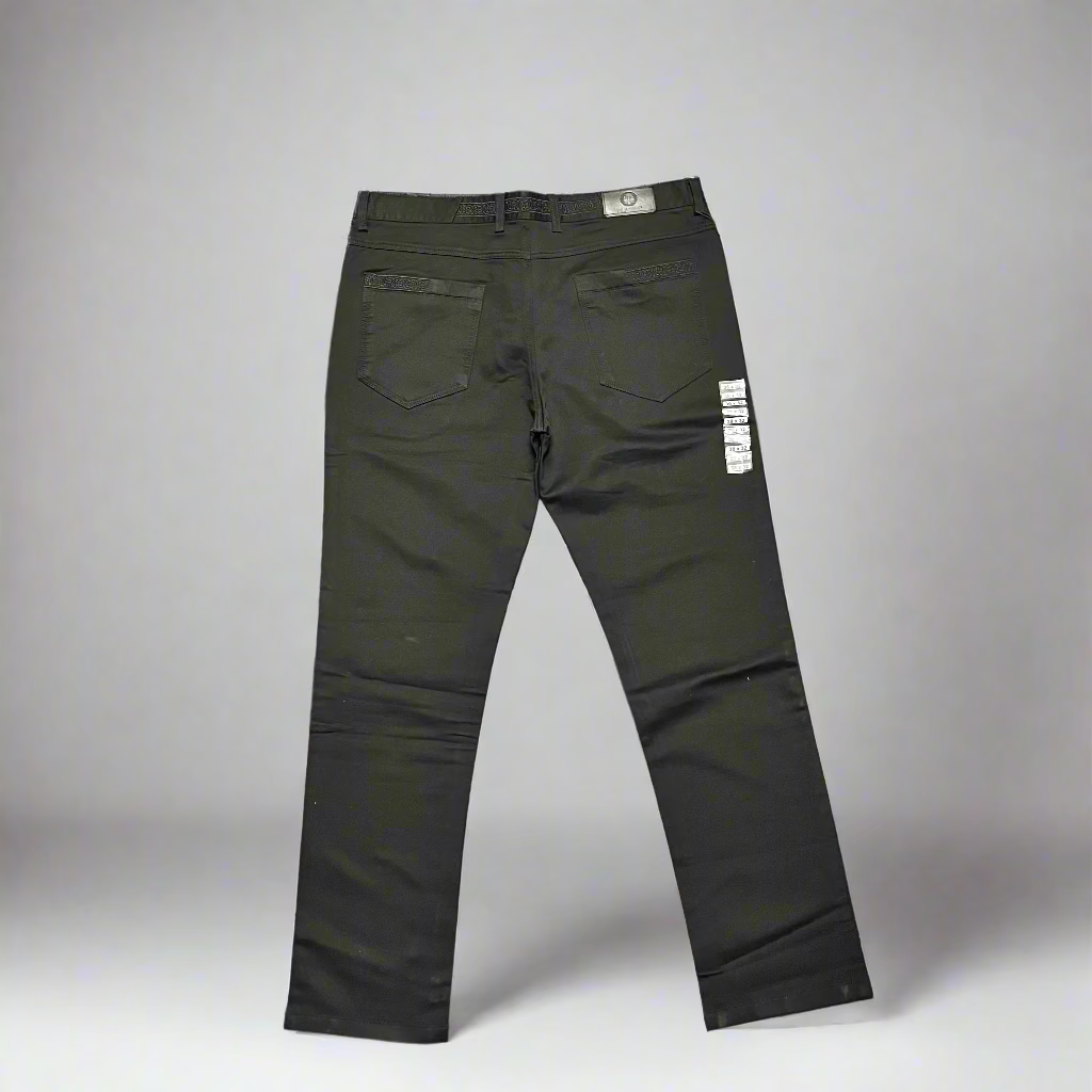 Embroided Black Jeans