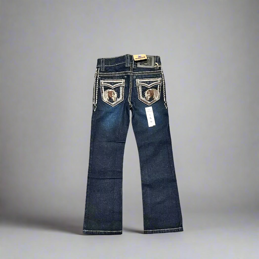 Horse Pocket Stitch Jeans