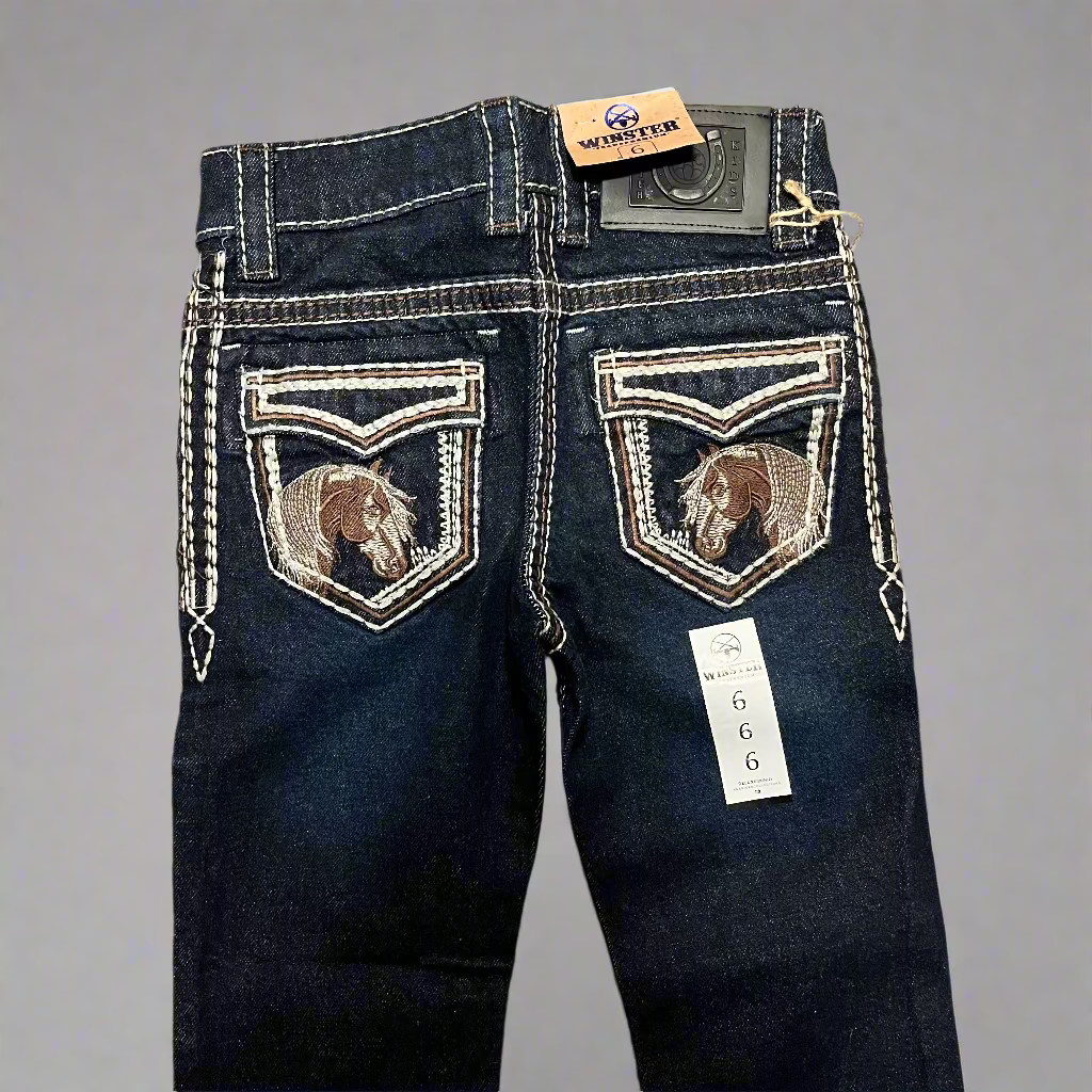 Horse Pocket Stitch Jeans