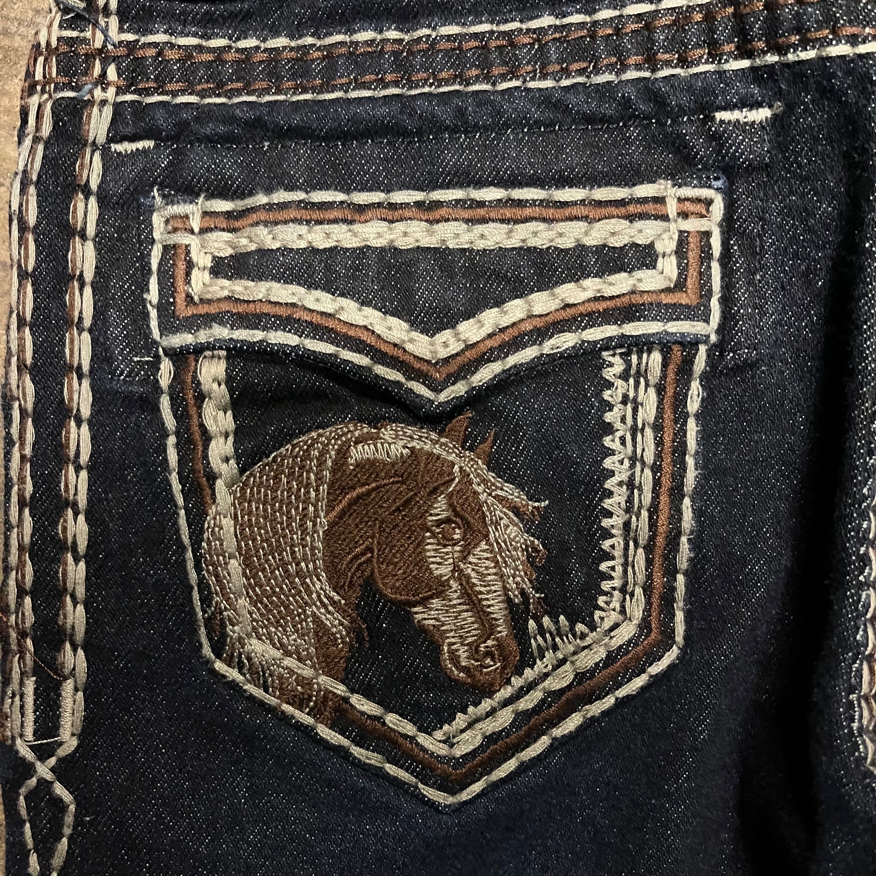 Horse Pocket Stitch Jeans