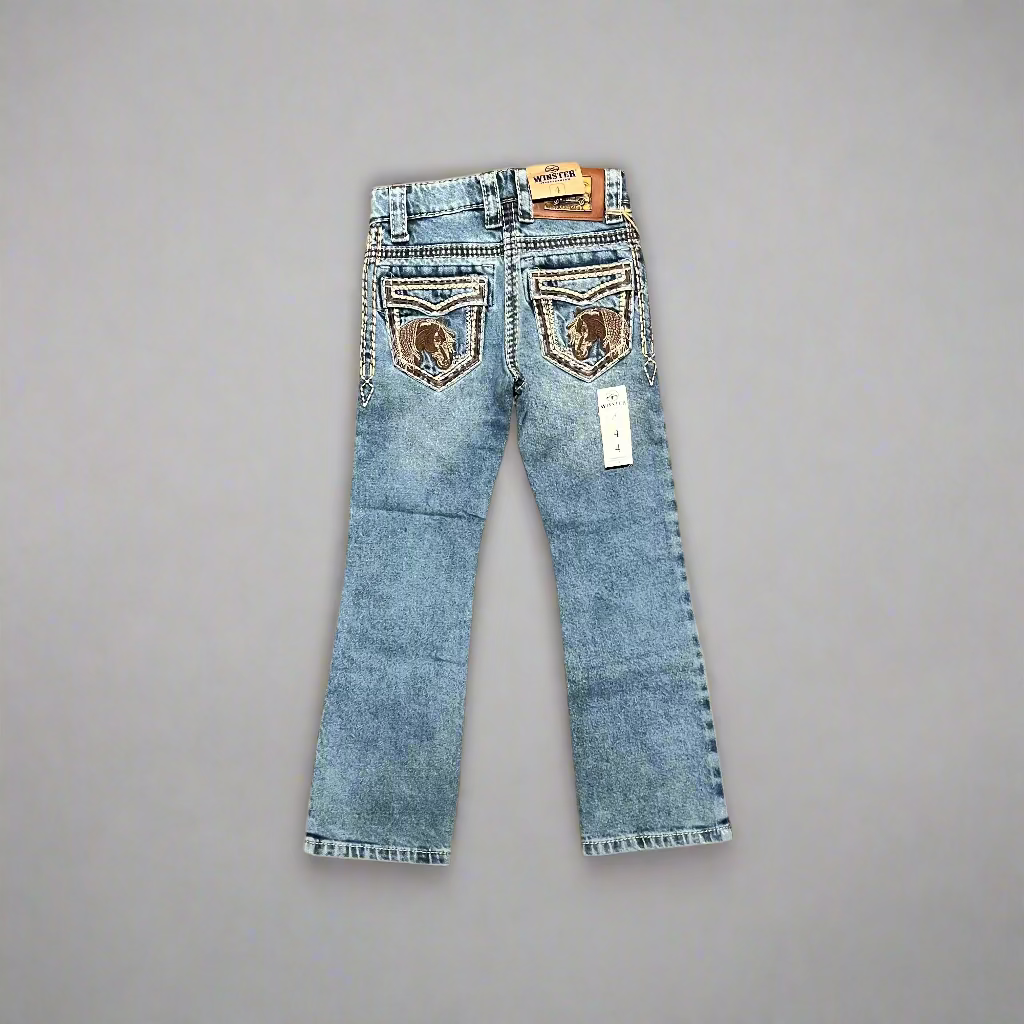 Horse Pocket Stitch Jeans