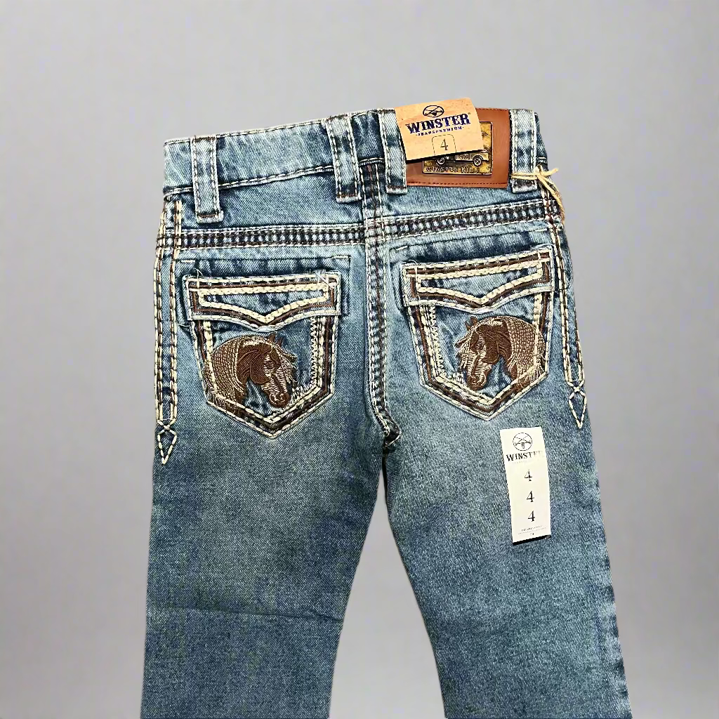 Horse Pocket Stitch Jeans