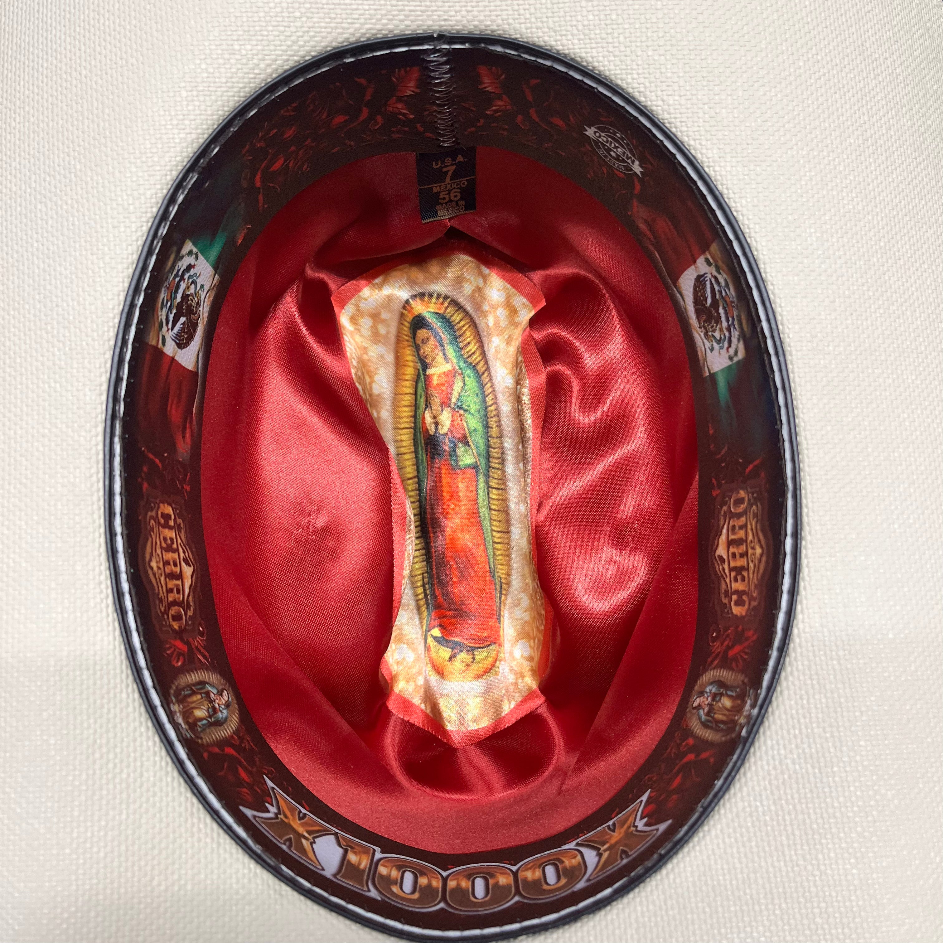 1000X Virgen Maria Brown Hat Band