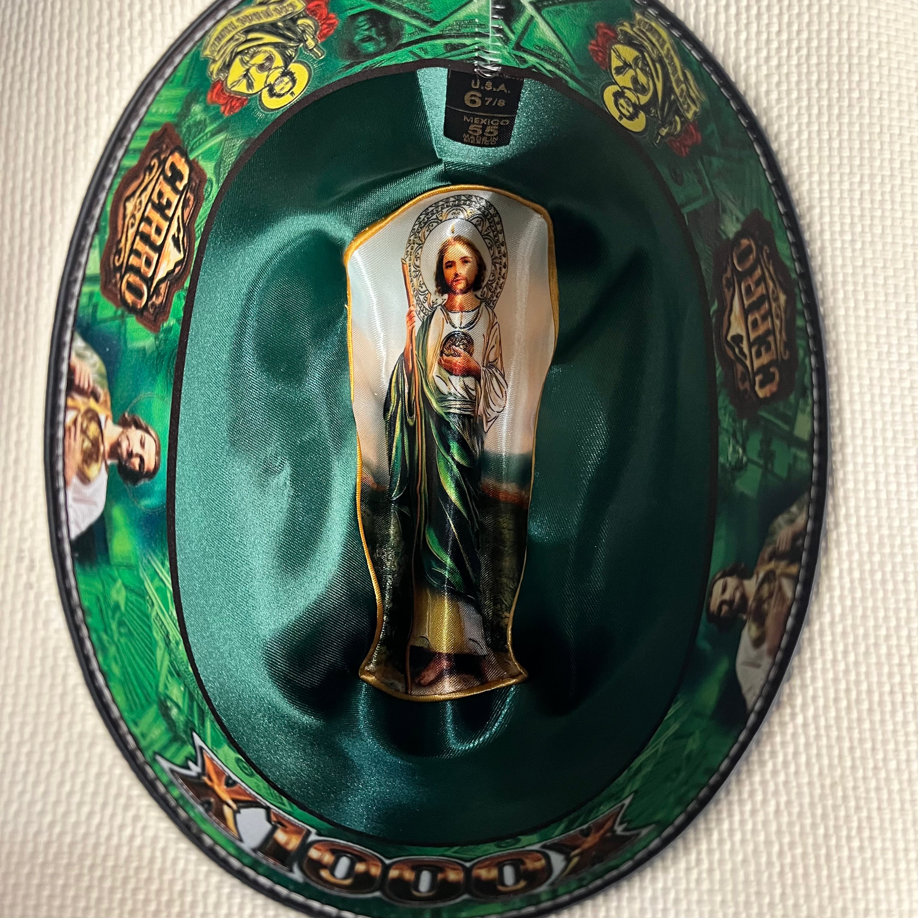 1000X San Judas White Hat Band