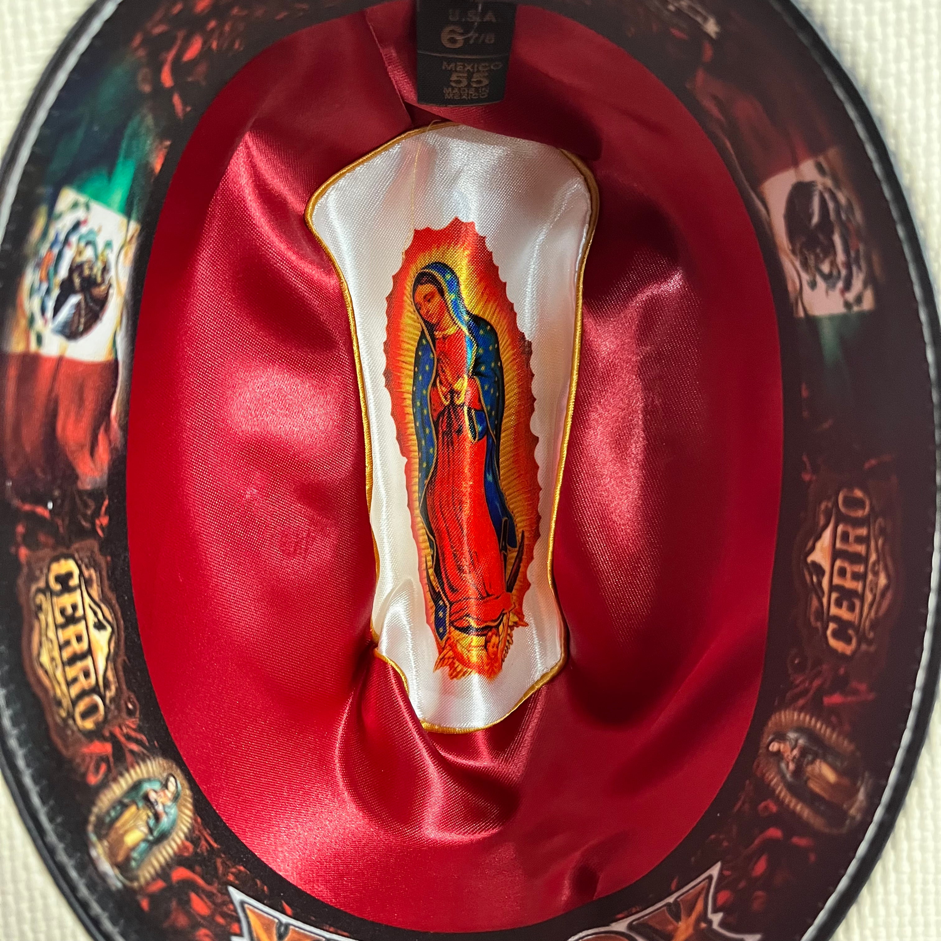 1000X Virgen Maria Black Hat Band