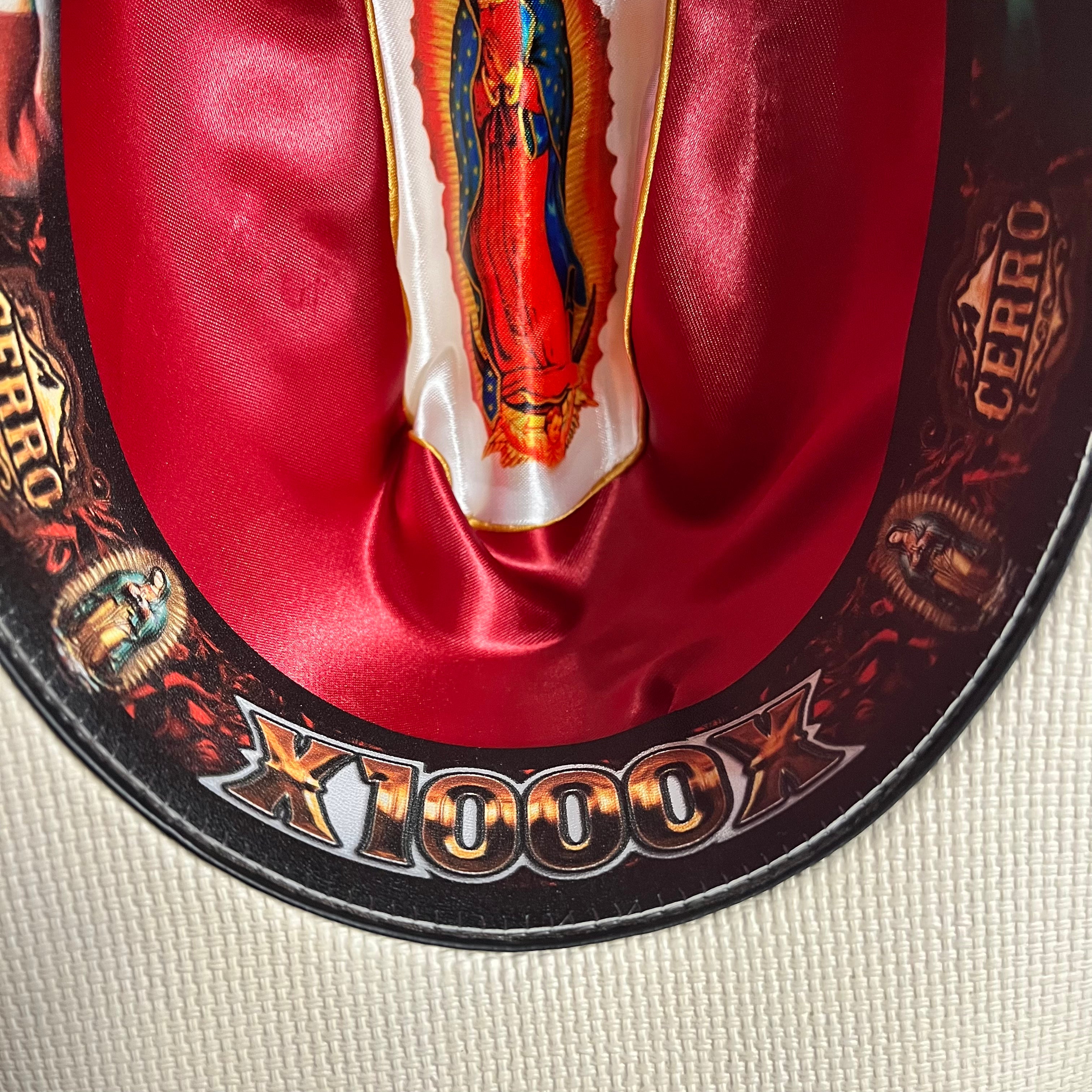 1000X Virgen Maria Black Hat Band