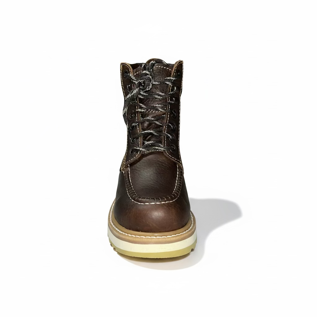 Front view of Cerro Total Terreno Work Boot with lace-up design