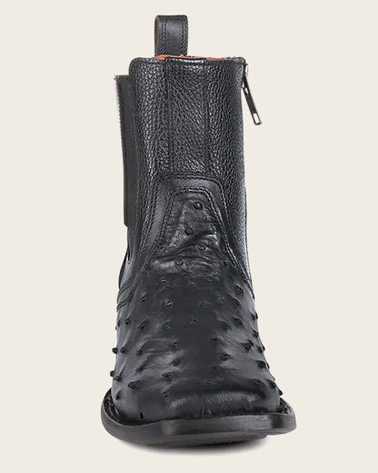 Men's CUADRA Urban Black Ostrich Boot