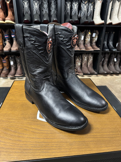 Los Altos Elk Roper Boot Black Deer