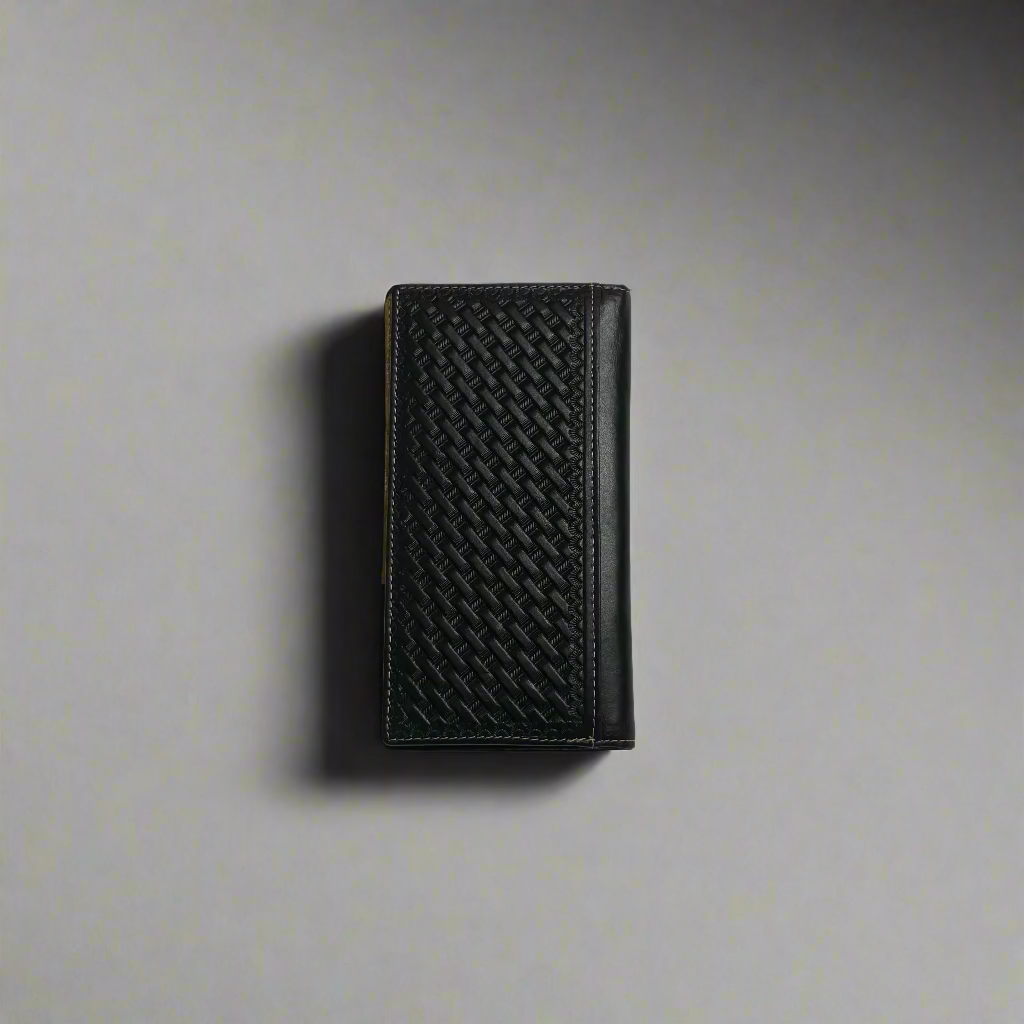 205 Cowboy Prayer Cow Hair Long Wallet