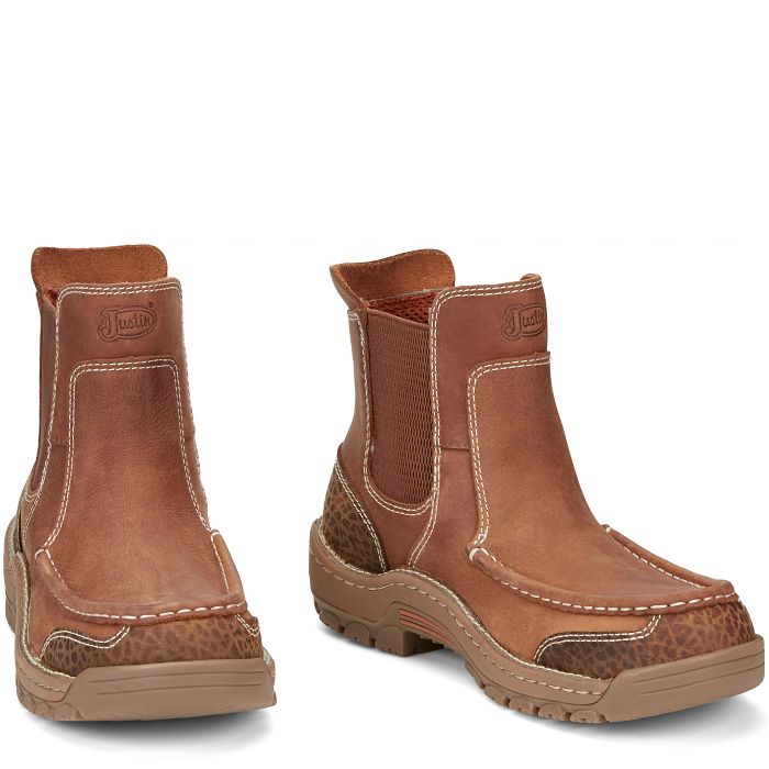 Bota de trabajo sin cordones Channing de 6"