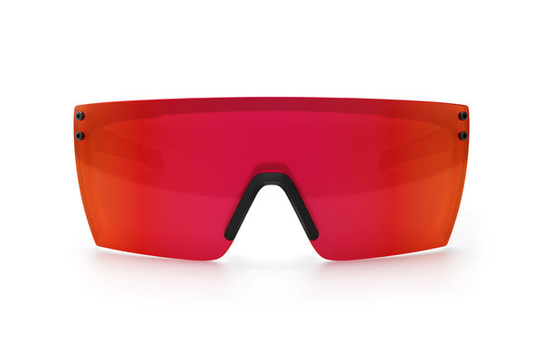 PERFORMANCE LAZER FACE SUNGLASSES: RED/ORANGE Z87+