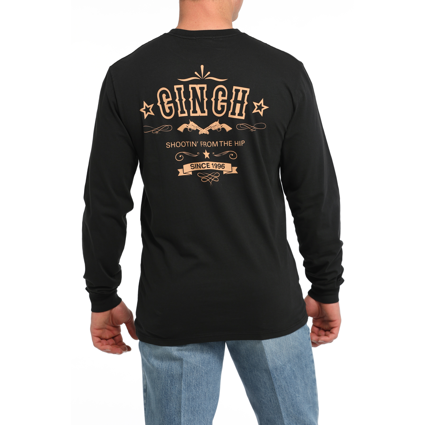 Men's Black Shootin' From The Hip Long Sleeve T-Shirt