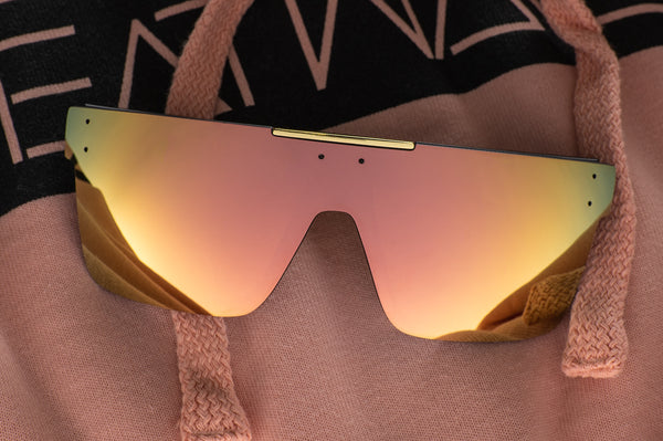 Quatro Sunglasses: Rose Gold