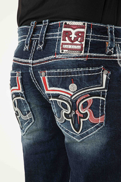 MEN'S ROCK REVIVAL ZINFANDEL J227R STRAIGHT JEAN