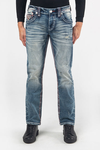 Rock Revival Men's WATERFALL J201 STRAIGHT JEAN