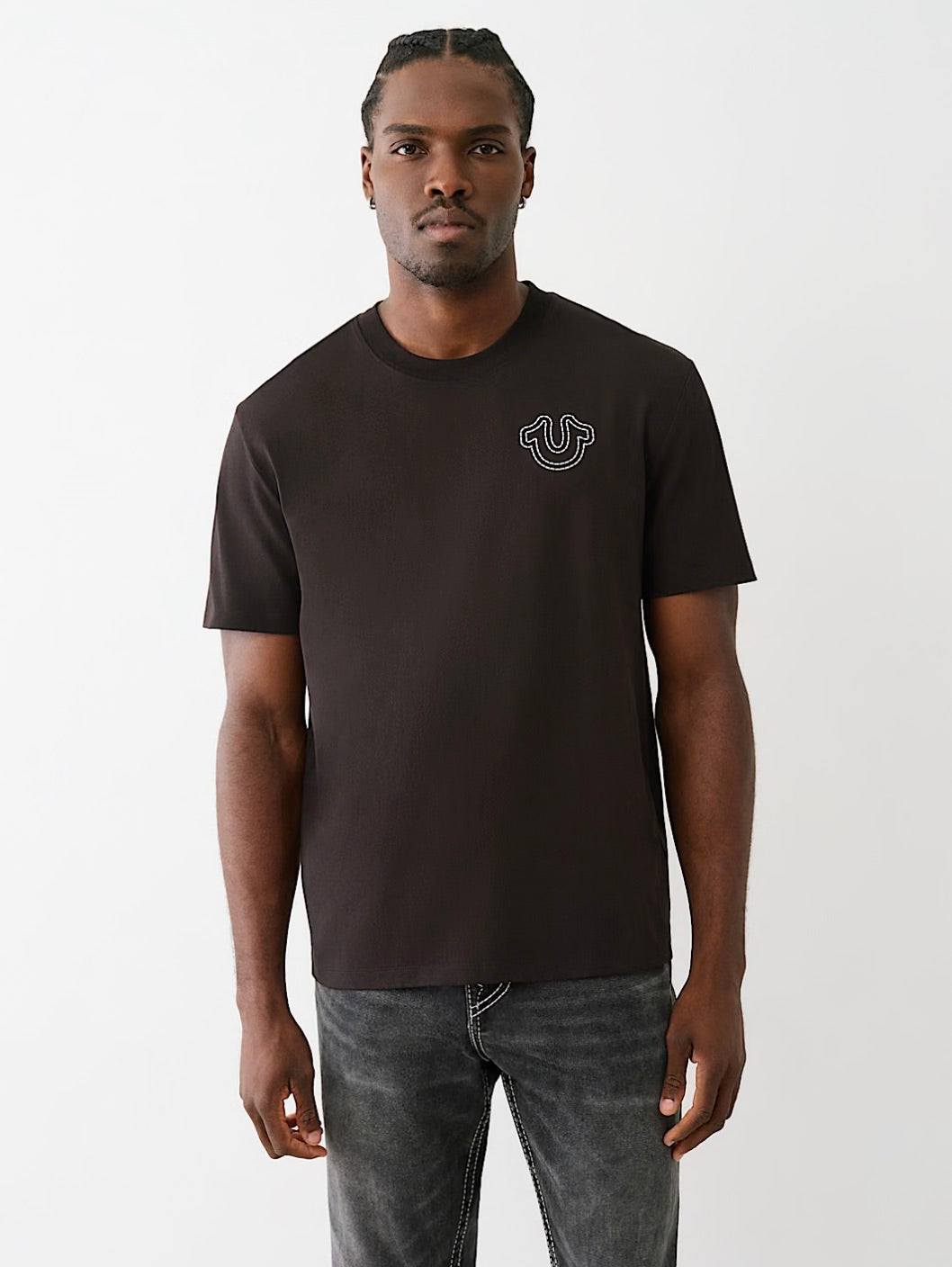 Camiseta de peso pesado con puntada abullonada Big T