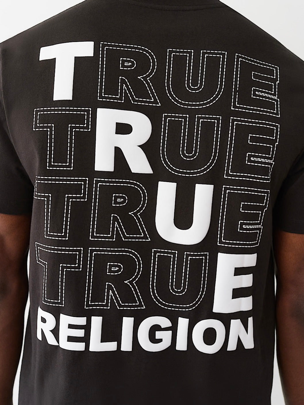 Camiseta de peso pesado con puntada abullonada Big T