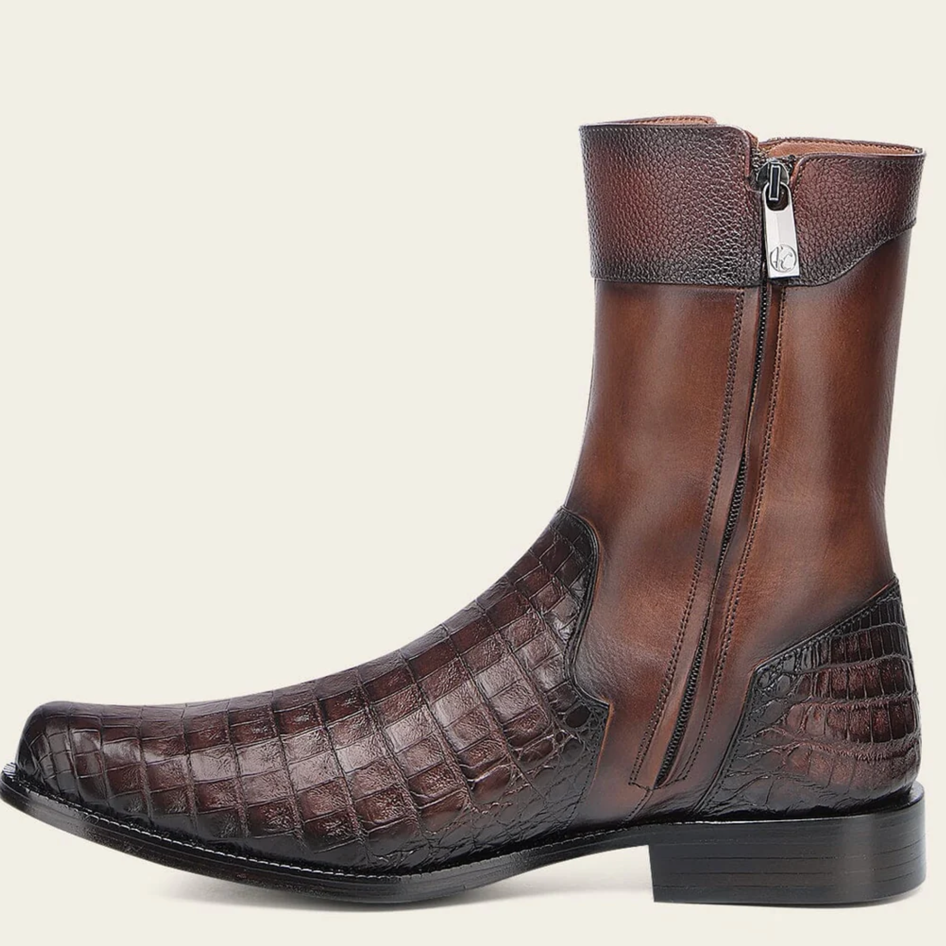 Genuine Alligator Leather Dress Boot