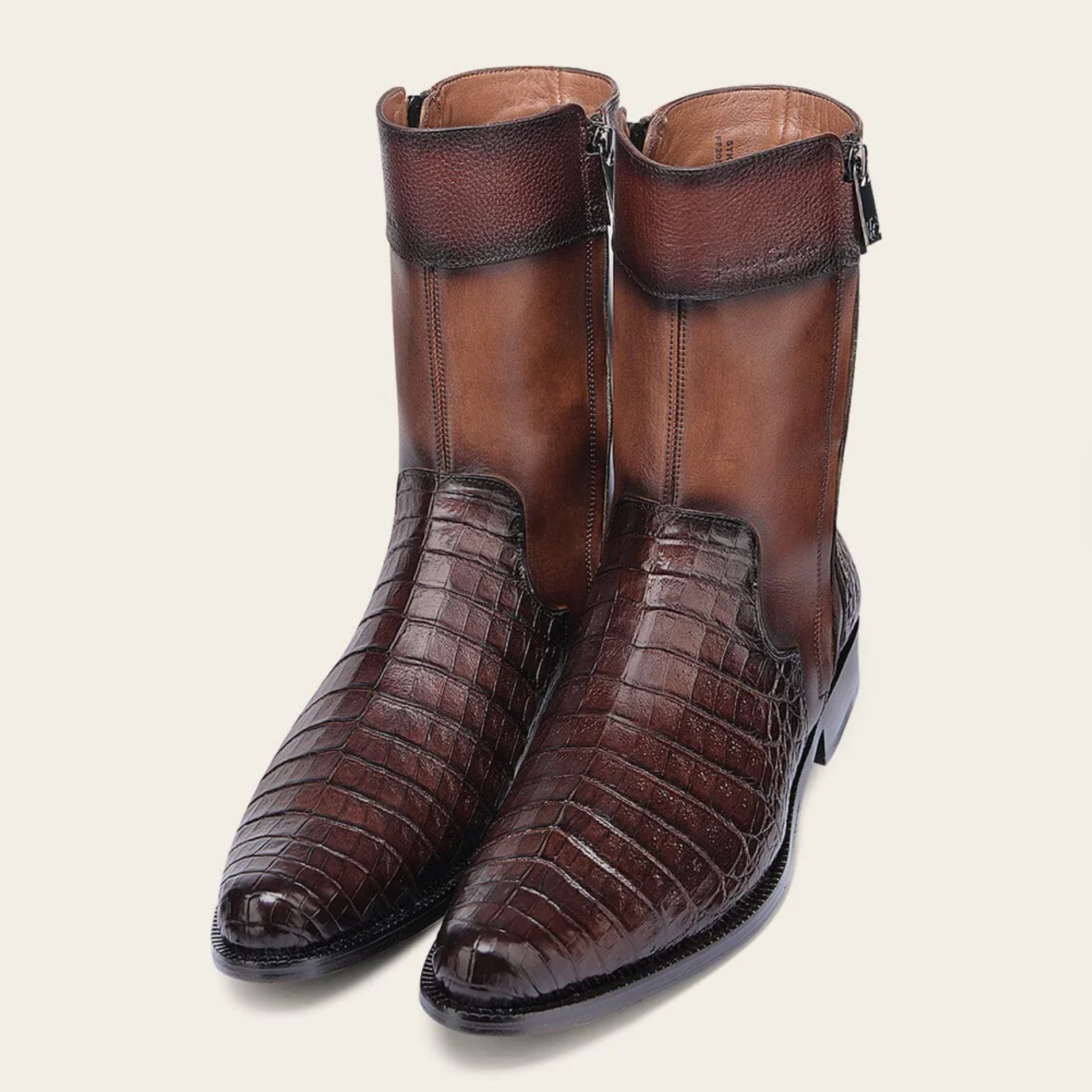 Genuine Alligator Leather Dress Boot
