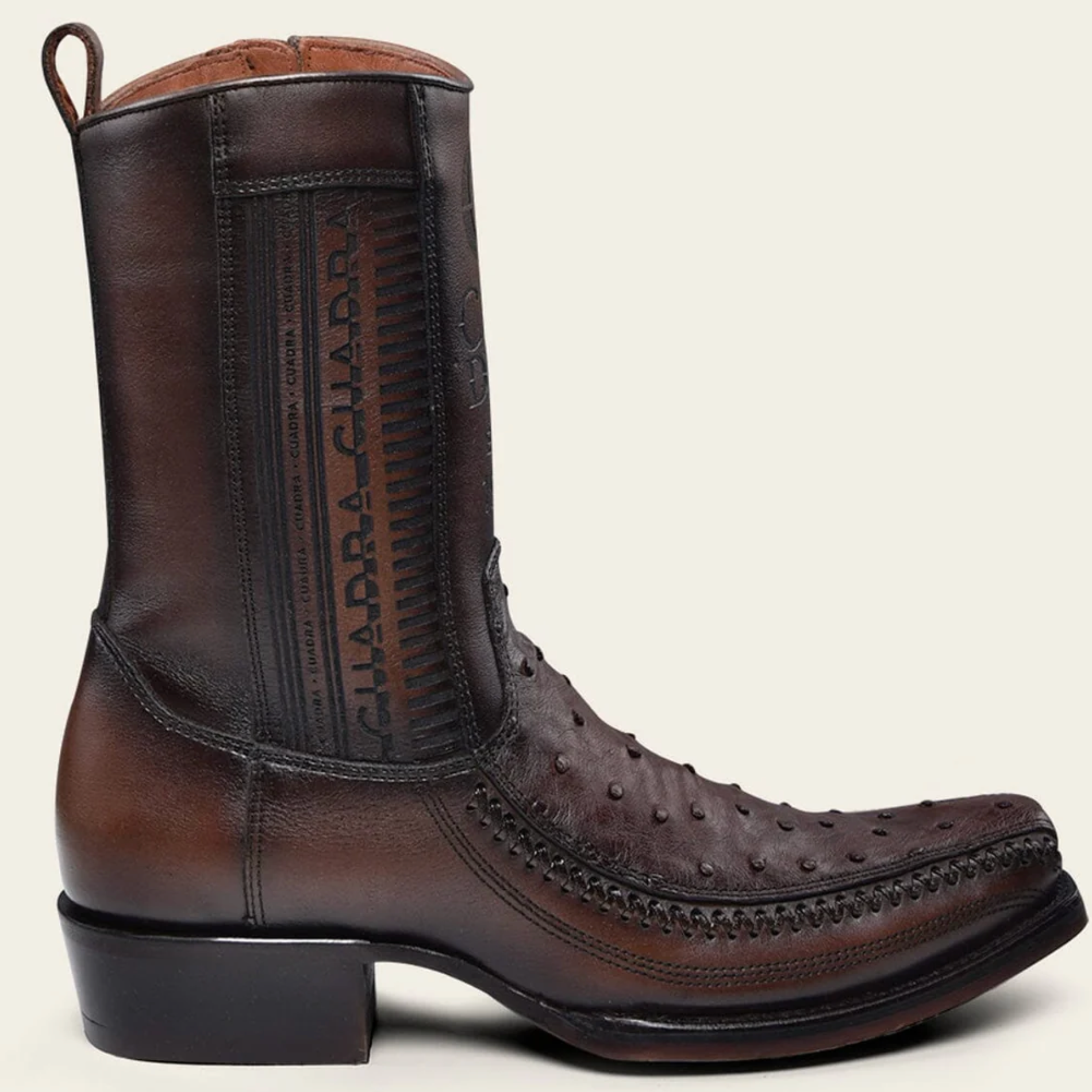 Genuine Ostrich Leather Casual Boot