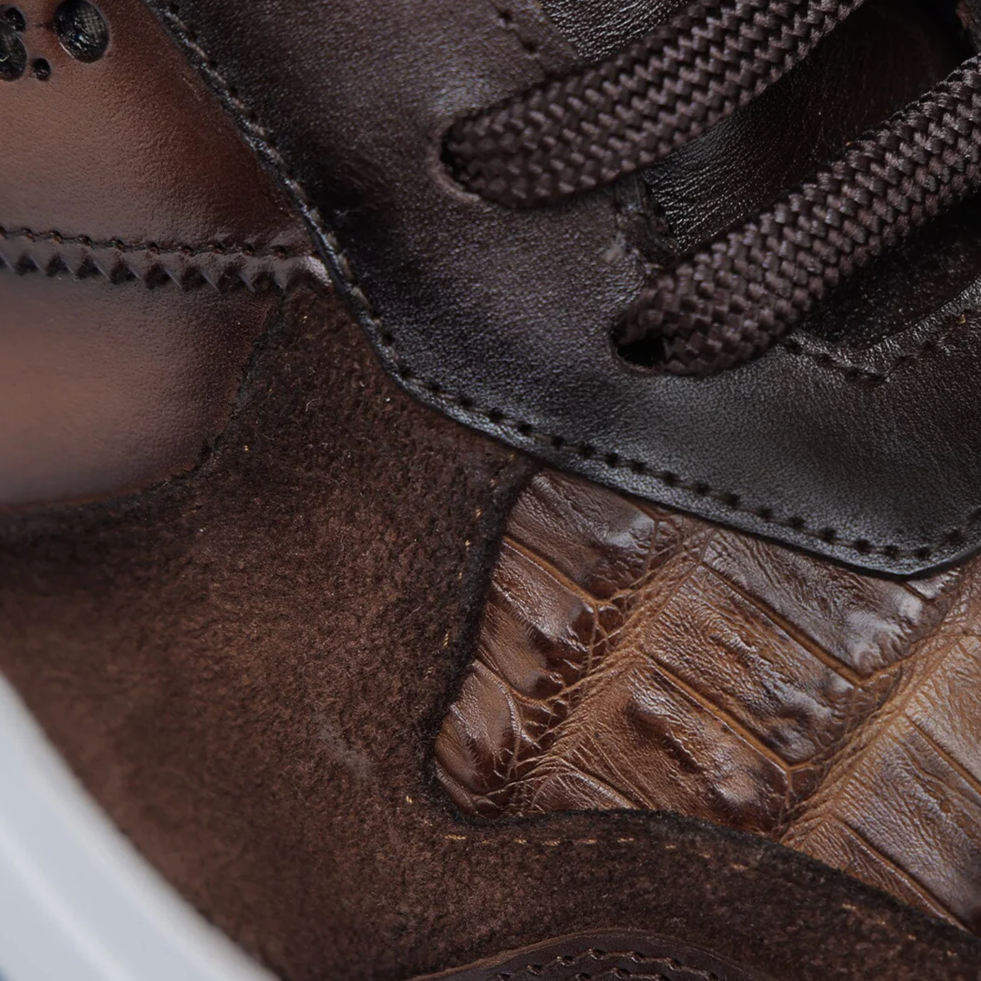 Genuine Cayman Leather Sneakers