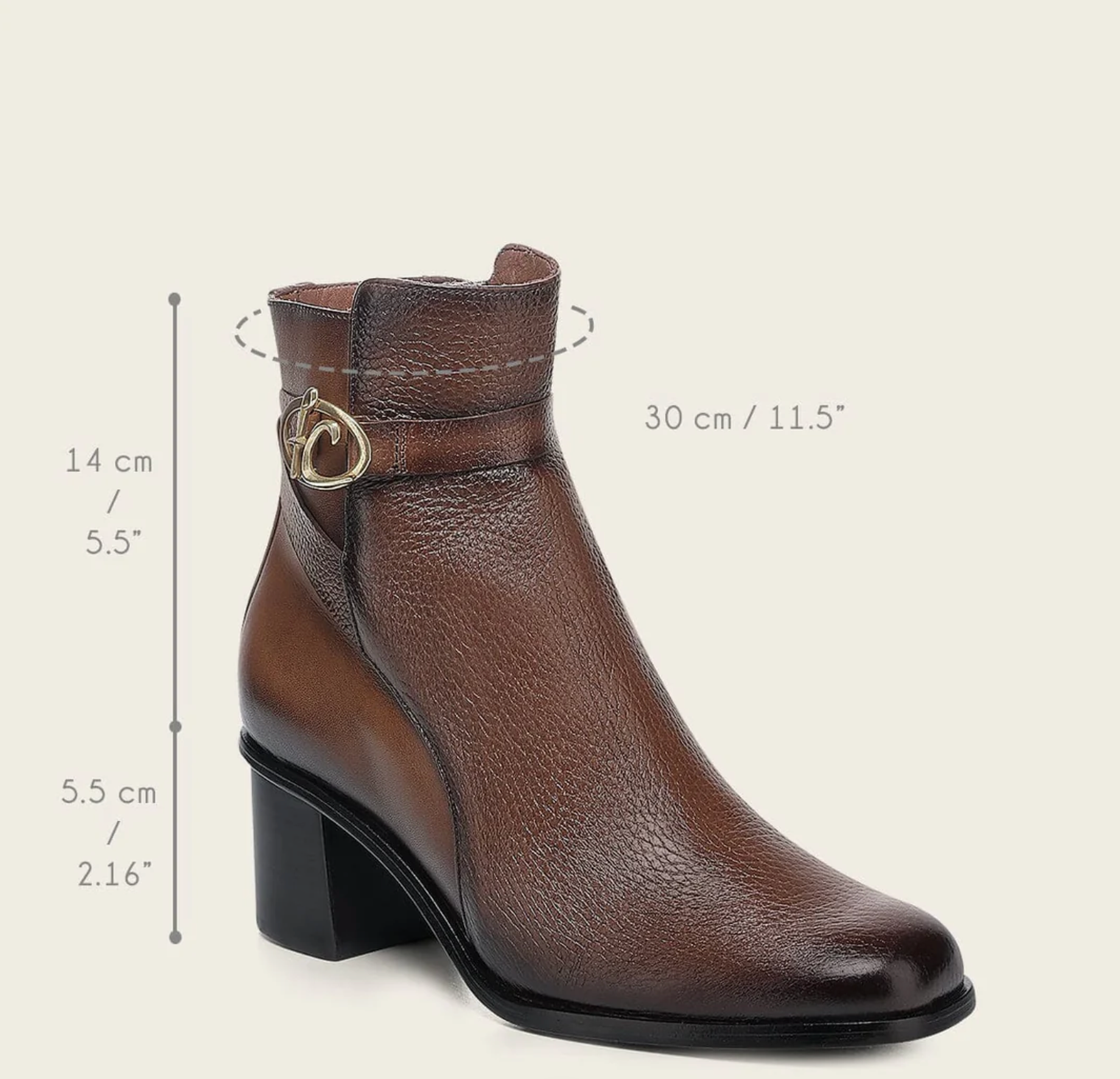 Cuadra Women's Genuine Deer Leather Dress Boot