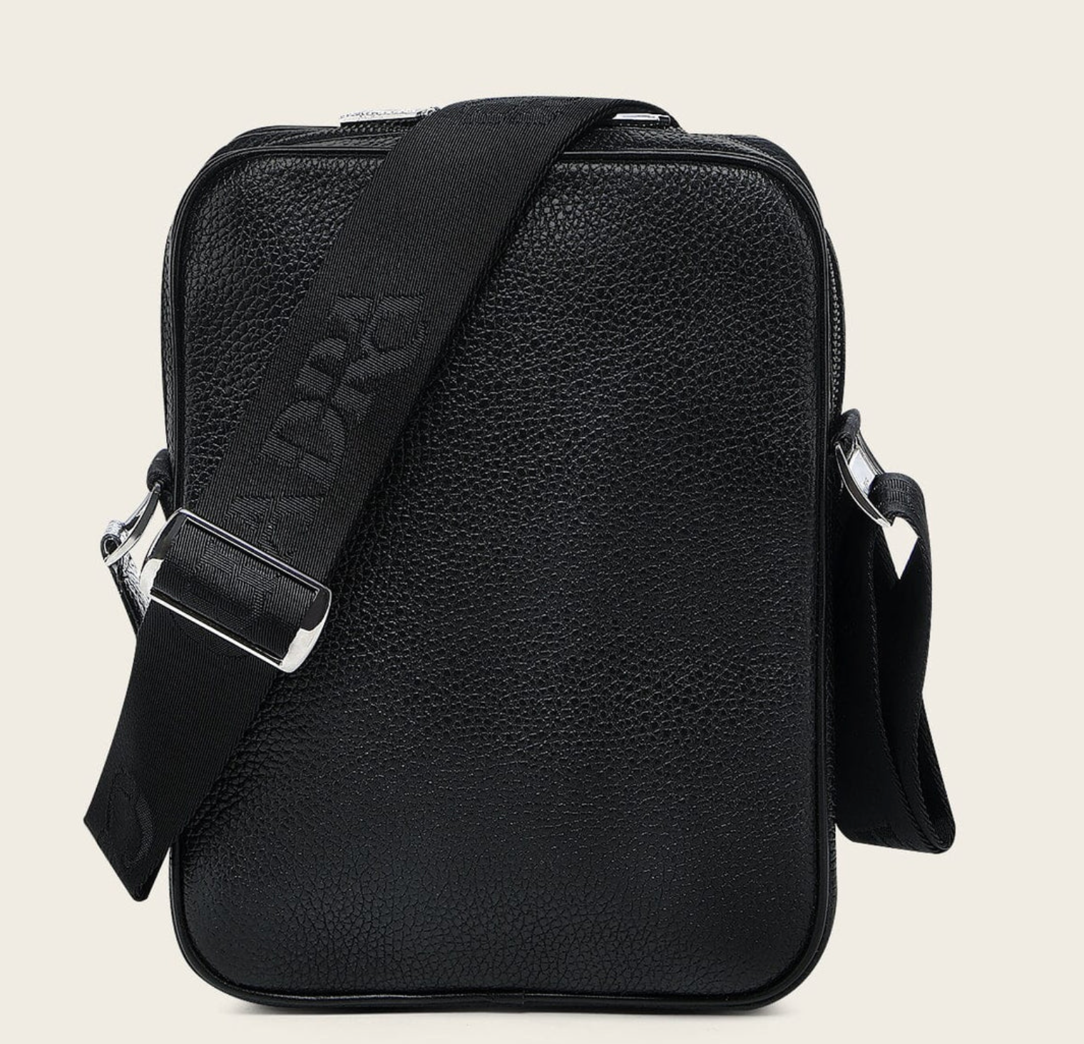 Men's Black Stingray Zipper Bag