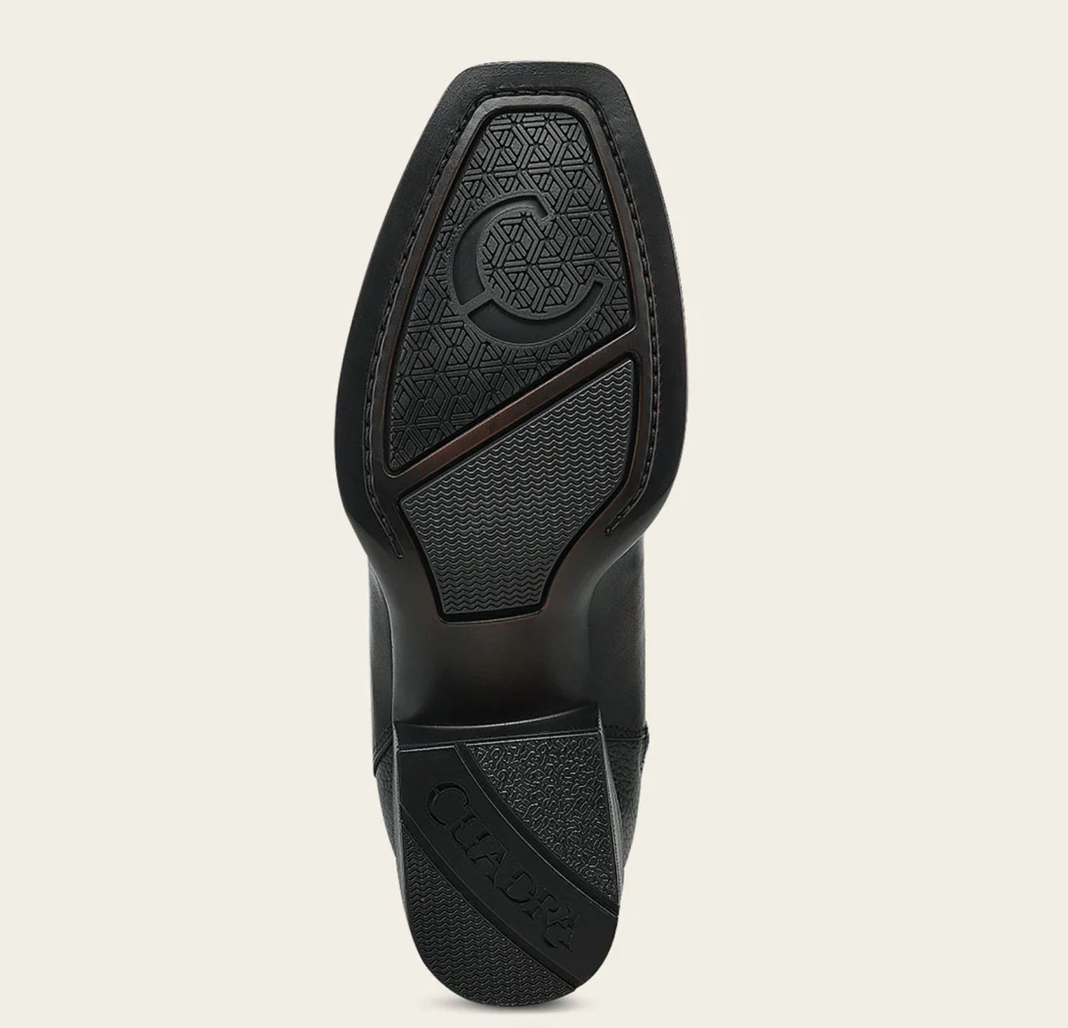 Men's Chocolate Laser & Woven & Zipper Narrow Square Toe Boot