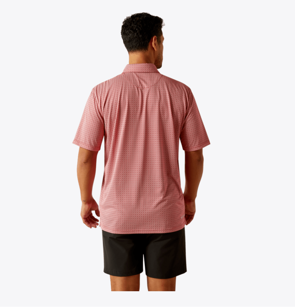 Polo con estampado integral 