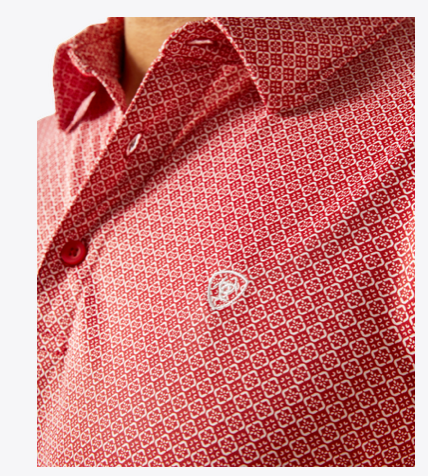 Polo con estampado integral 