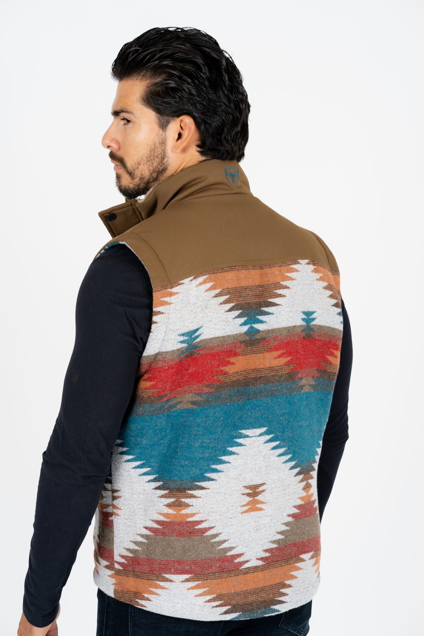 PLATINI CAMEL AZTEC FAUX LINING VEST