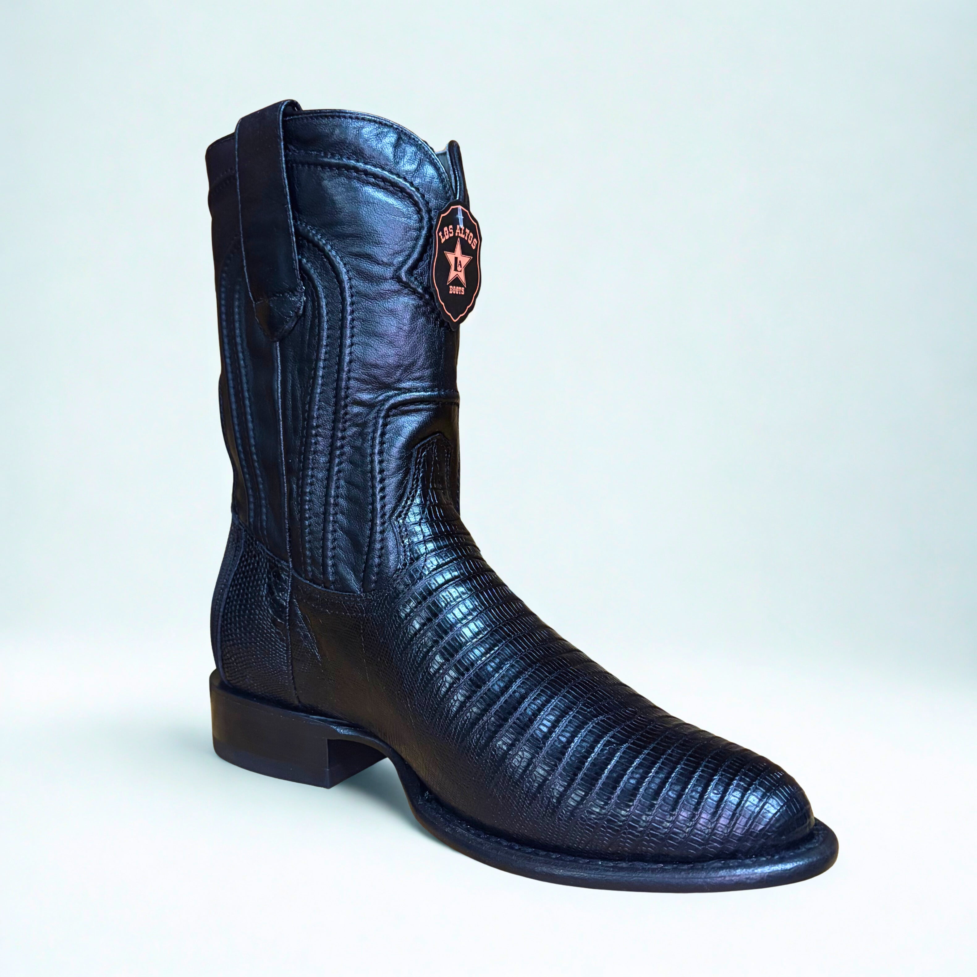 Lizard Teju Black Roper Boot