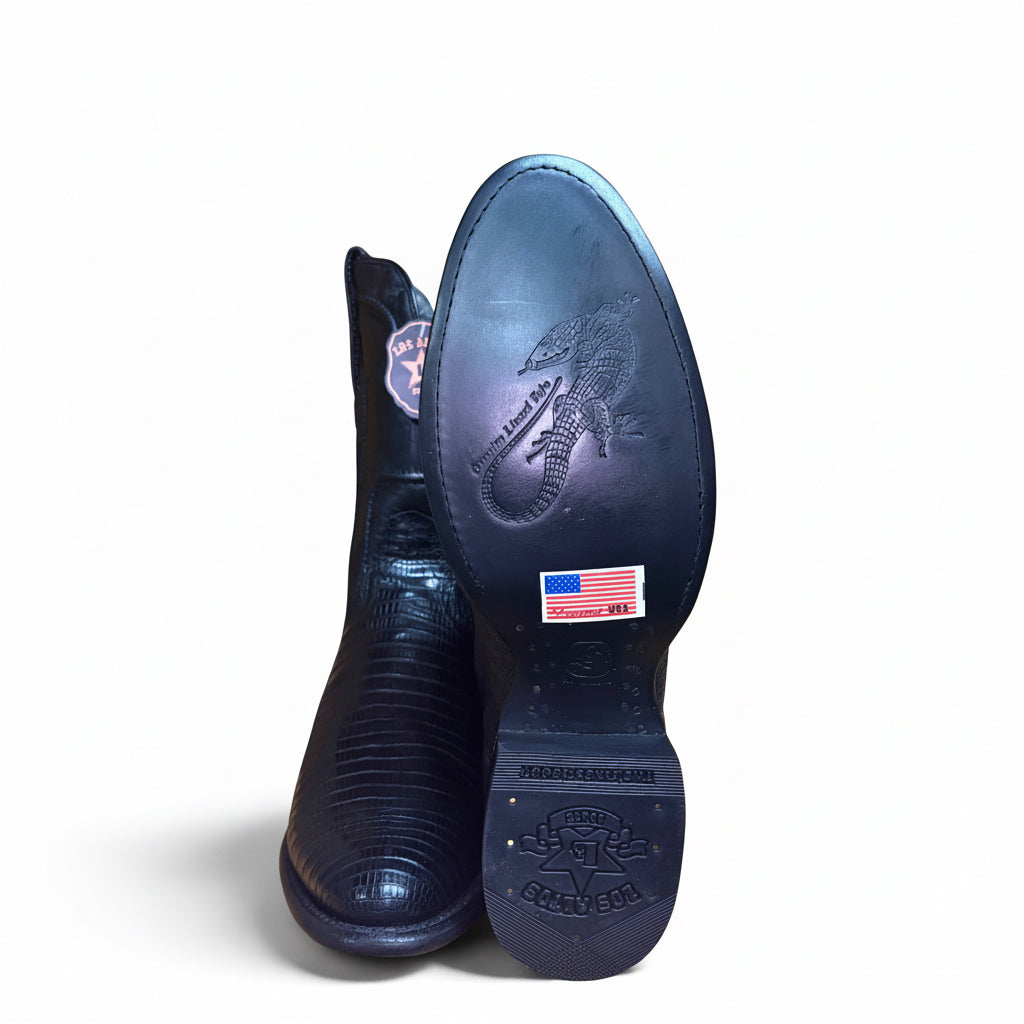 Lizard Teju Black Roper Boot