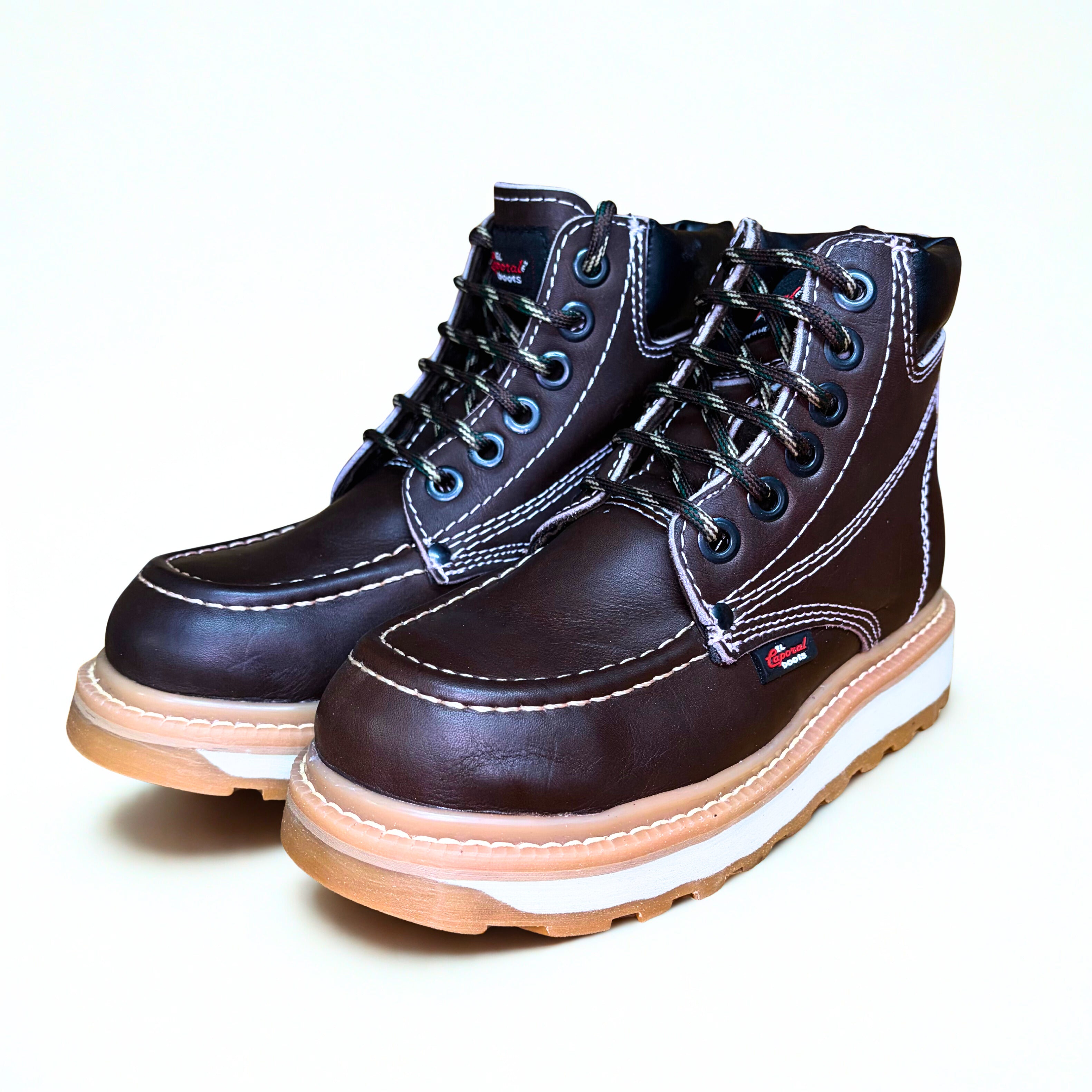 Cerro 545 Piel Cafe Cactus Casco Work Boot